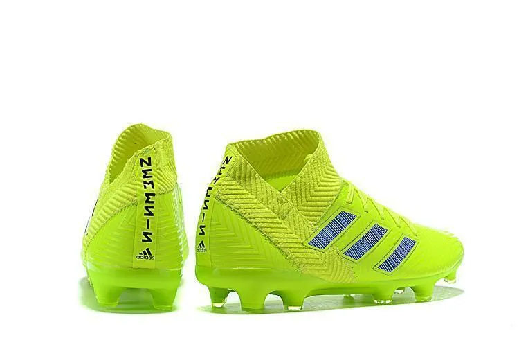 New Adidas Nemeziz 18.1 FG Soccer Cleats Shoes Green Blue Shock Relief Enhanced Speed