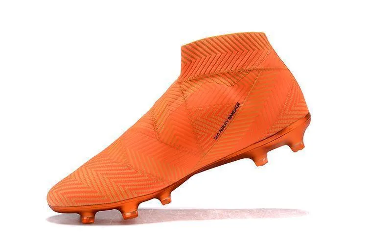 Game Surface New Adidas Nemeziz 18  FG Soccer Cleats Shoes Orange