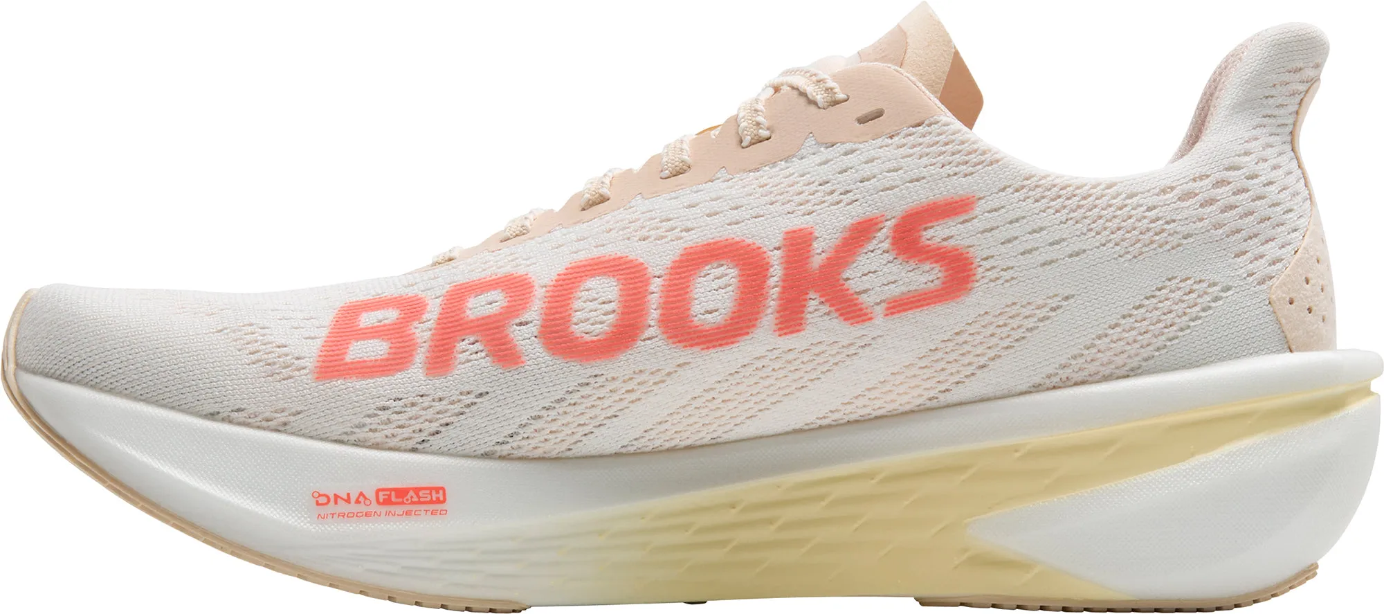 Brooks Hyperion 2 Womens Running Shoes - White magnetic closure shoes flat - surface running shoes