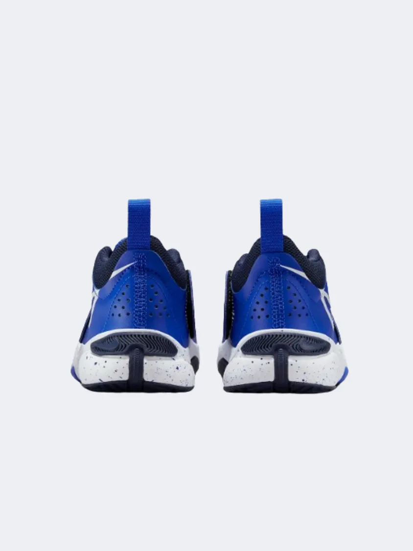 Nike Team Hustle D 11 Ps-Boys Basketball Shoes Royal/Obsidian/White Shine Silver Craftsmanship