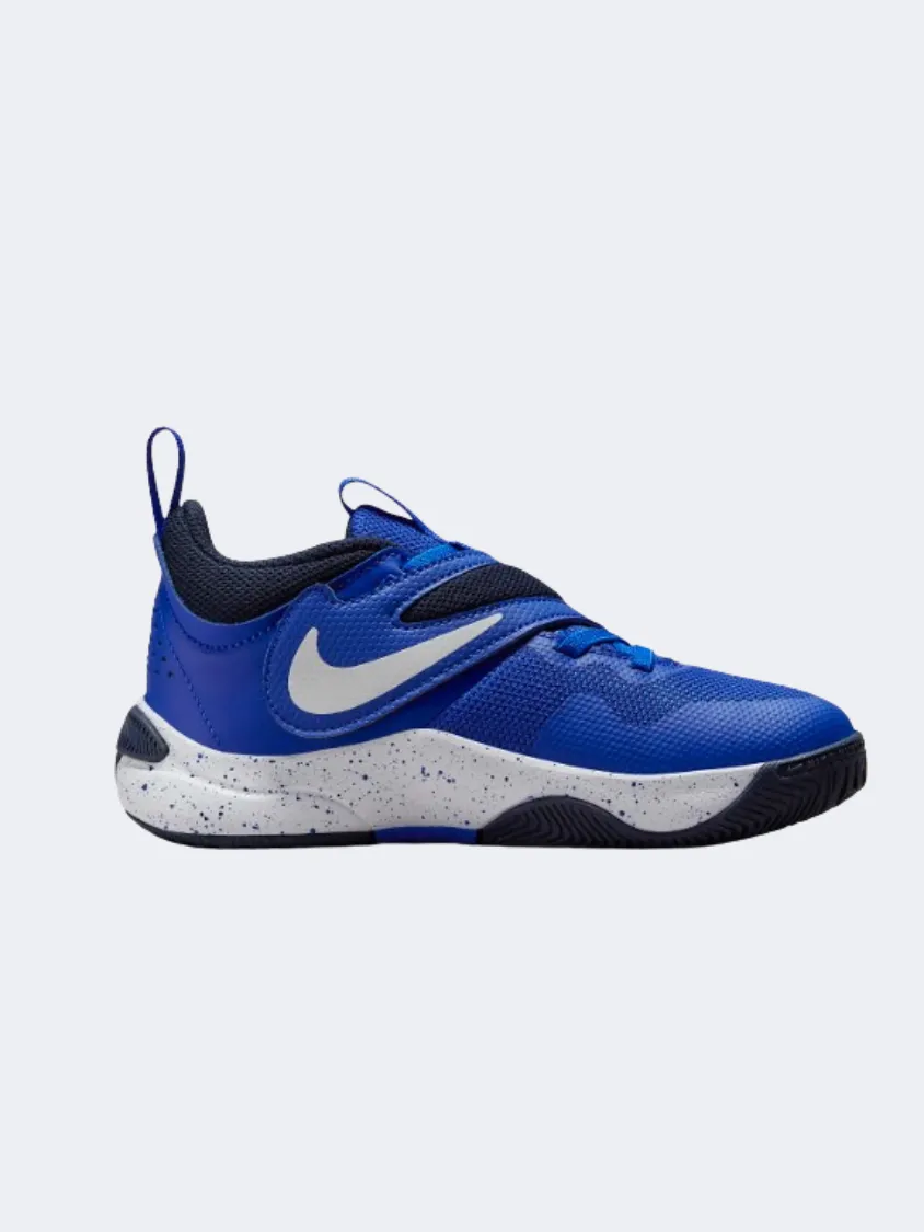 Vintage Mood Anti Odor Outdoor Explorers Nike Team Hustle D 11 Ps-Boys Basketball Shoes Royal/Obsidian/White