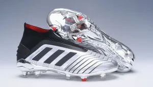 New Adidas Predator 19.1 FG Soccer Cleats Shoes Silver Black Impact Fit High Performance