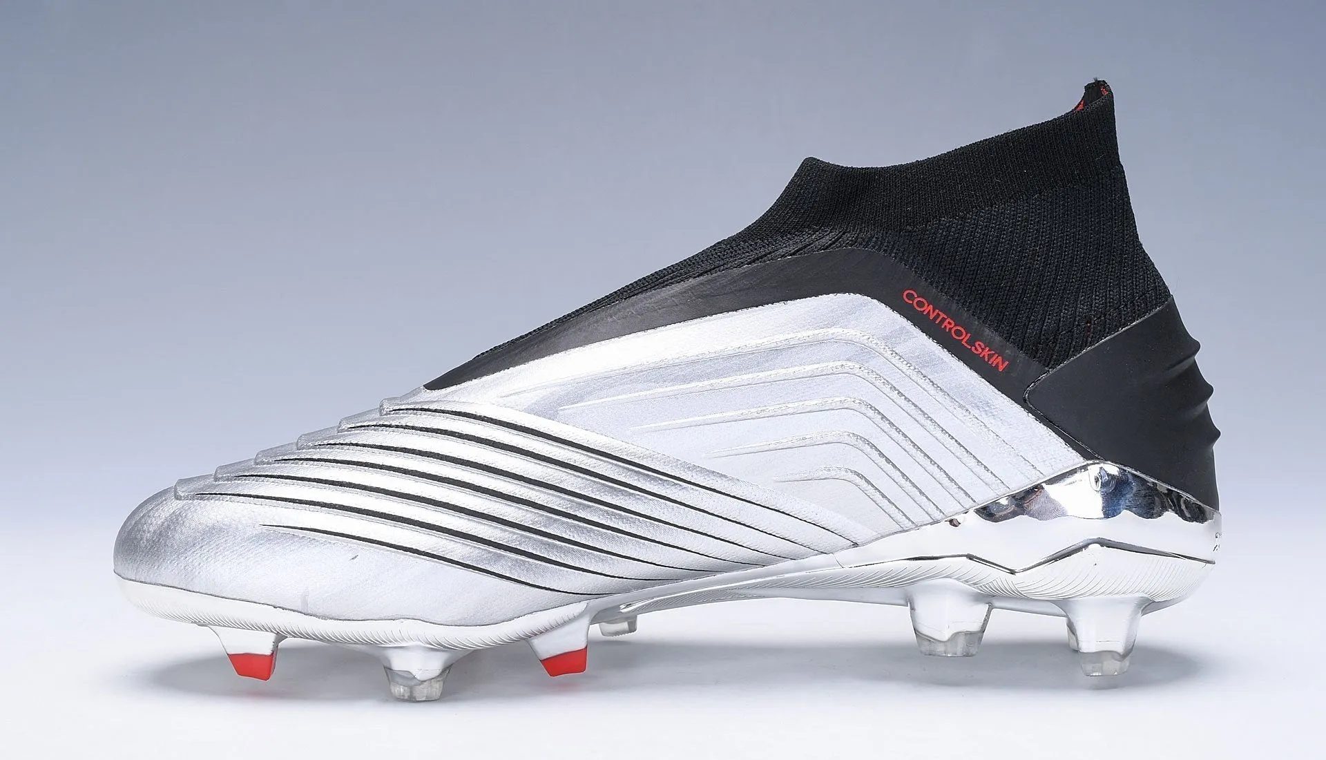 Surface Adapt New Adidas Predator 19.1 FG Soccer Cleats Shoes Silver Black