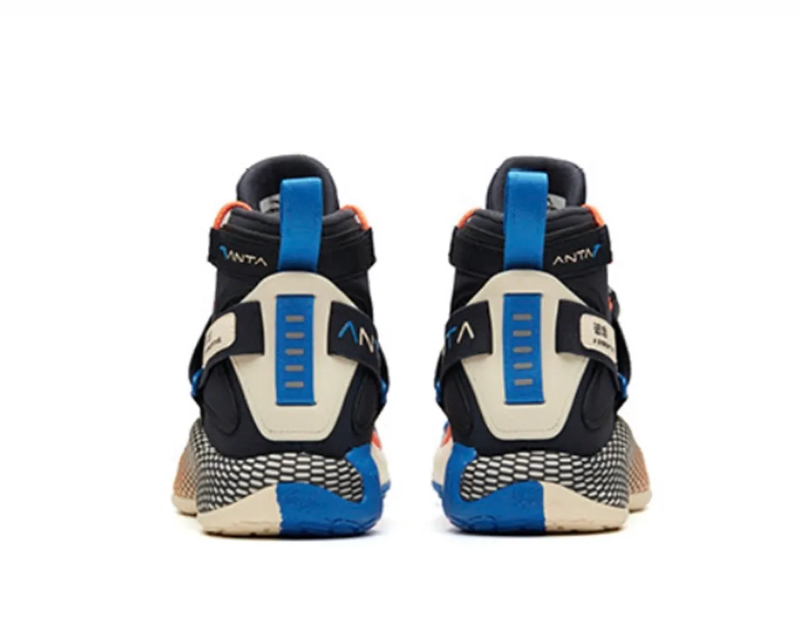 Anta Men??s Kt5 Disruptiv "Burning" Hard Floor Seamless Toe Cage