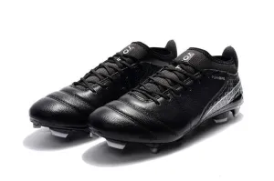 PUMA ONE 17.1 FG Soccer Cleats Black Volt Silver Foot Roll