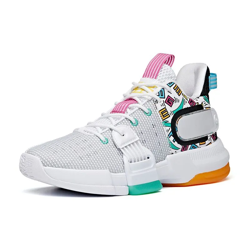 Flexible Shank Anta Men's Shock The Game "Daringly" 2.0 White/Black/Green