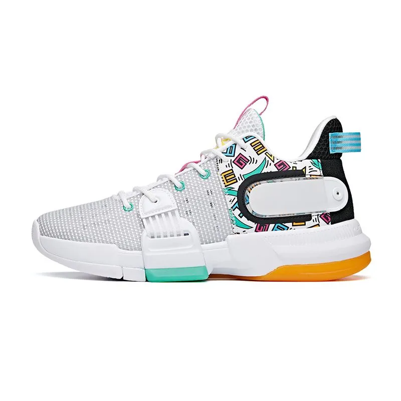 360 Degree Airflow Anta Men's Shock The Game "Daringly" 2.0 White/Black/Green