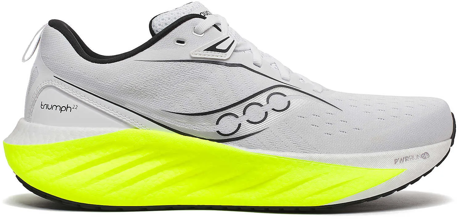 Saucony Triumph 22 Mens Running Shoes - White campus - runner