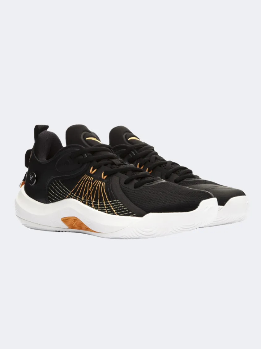Anta Klay Thompson Kt Campus Men Basketball Shoes Black/White/Orange Cold Guard Anti Fatigue Technology