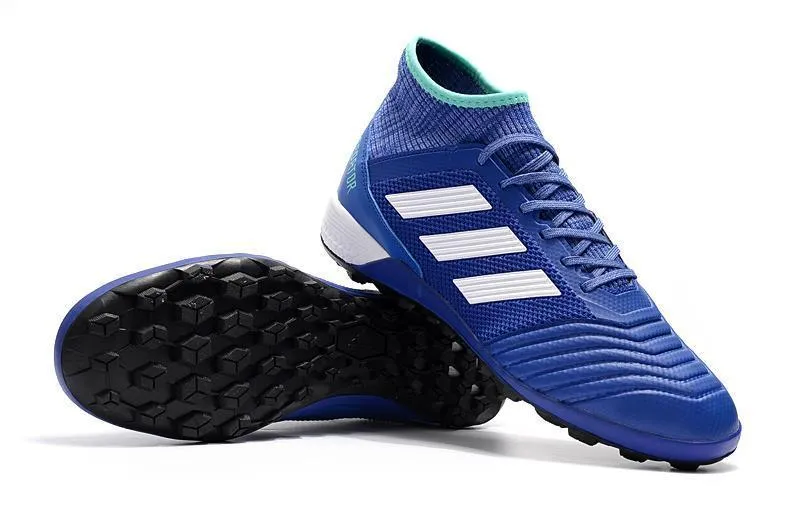 Flex Pattern New Adidas Predator TF Primeknit Soccer Cleats Shoes Blue White