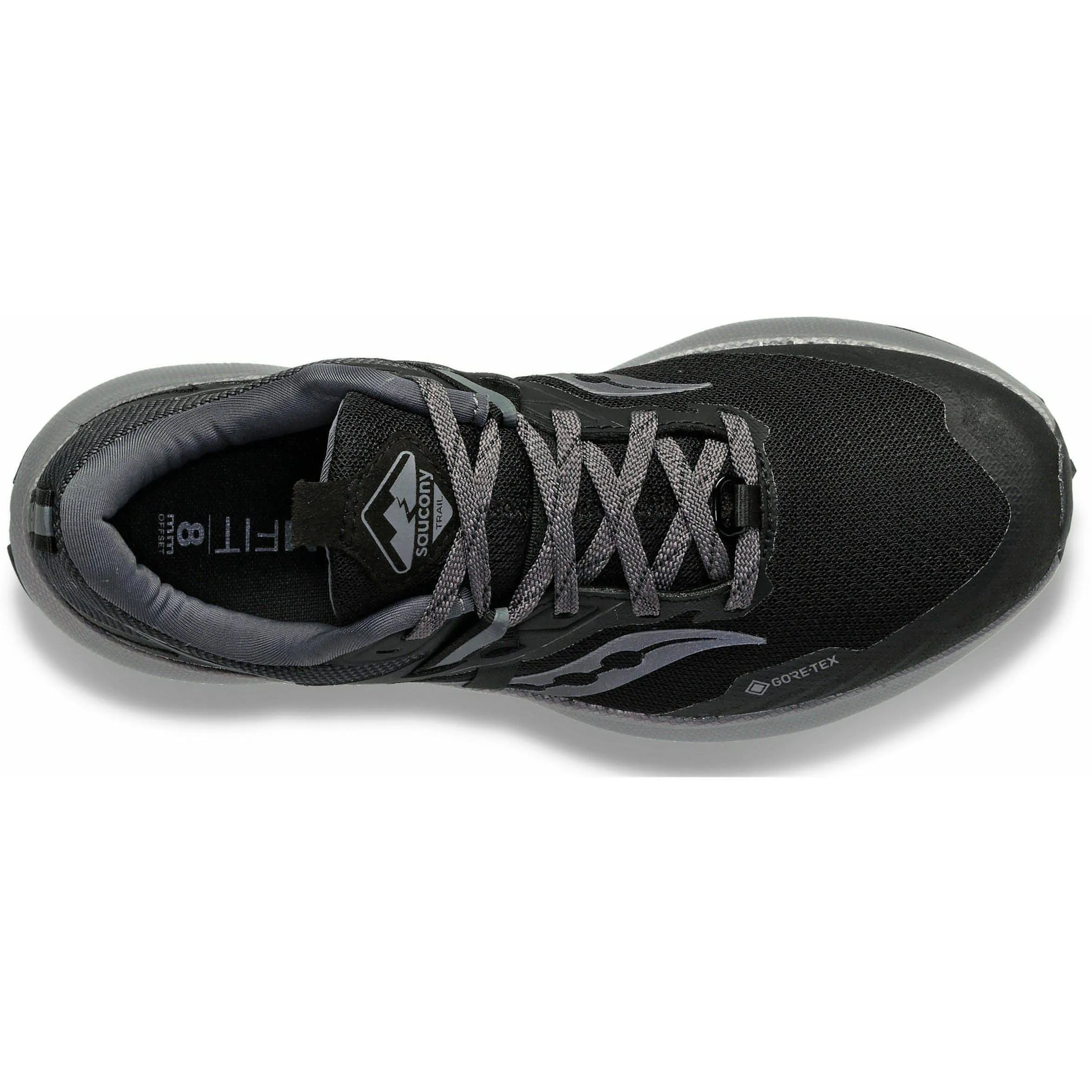 Saucony Ride 15 TR GORE-TEX Womens Trail Running Shoes - Black Comfort core