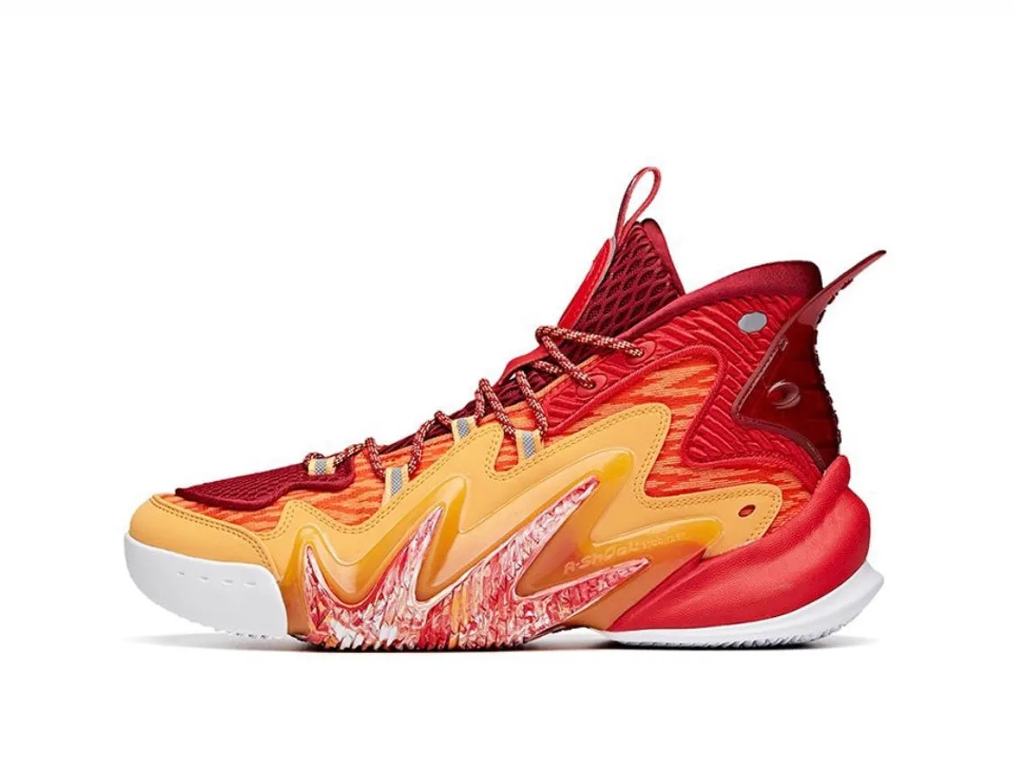 Anta Men's Shock The Game 4.0 Red/Yellow Quick React