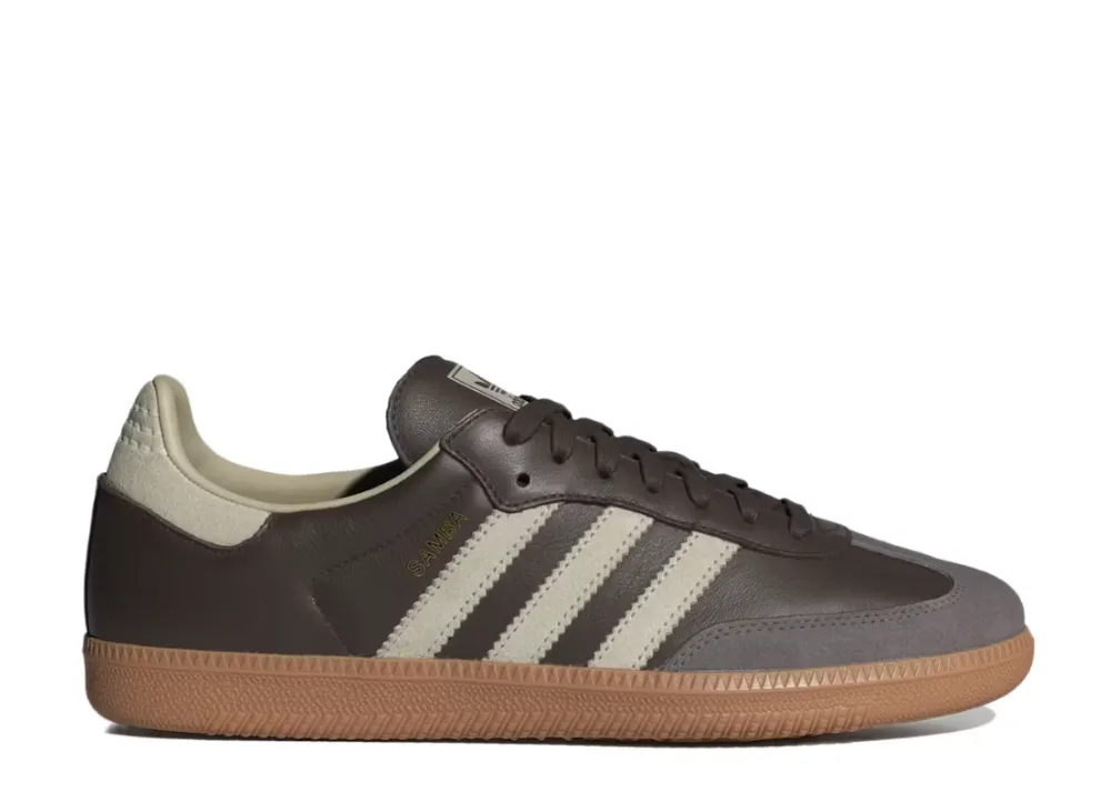 Adidas Samba OG Brown Putty Grey Farm Jog Lean Design