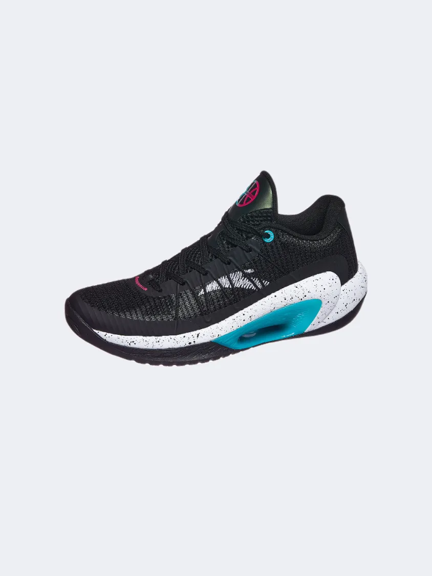 Arch support Breathable mesh Anta Klay Thompson Pro Men Basketball Shoes Black/White/Blue