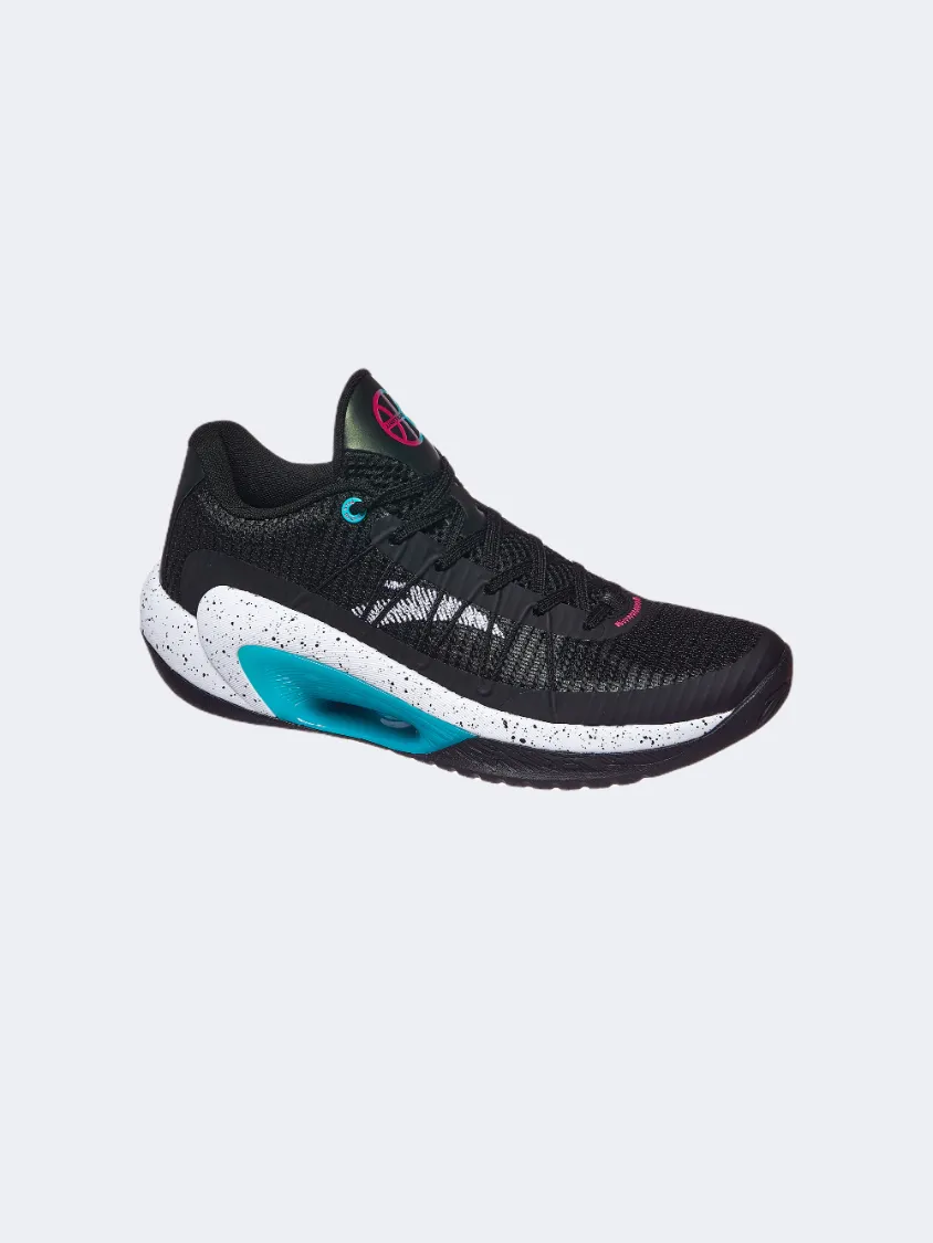 Calm Step Impact Resistant Heel Anta Klay Thompson Pro Men Basketball Shoes Black/White/Blue