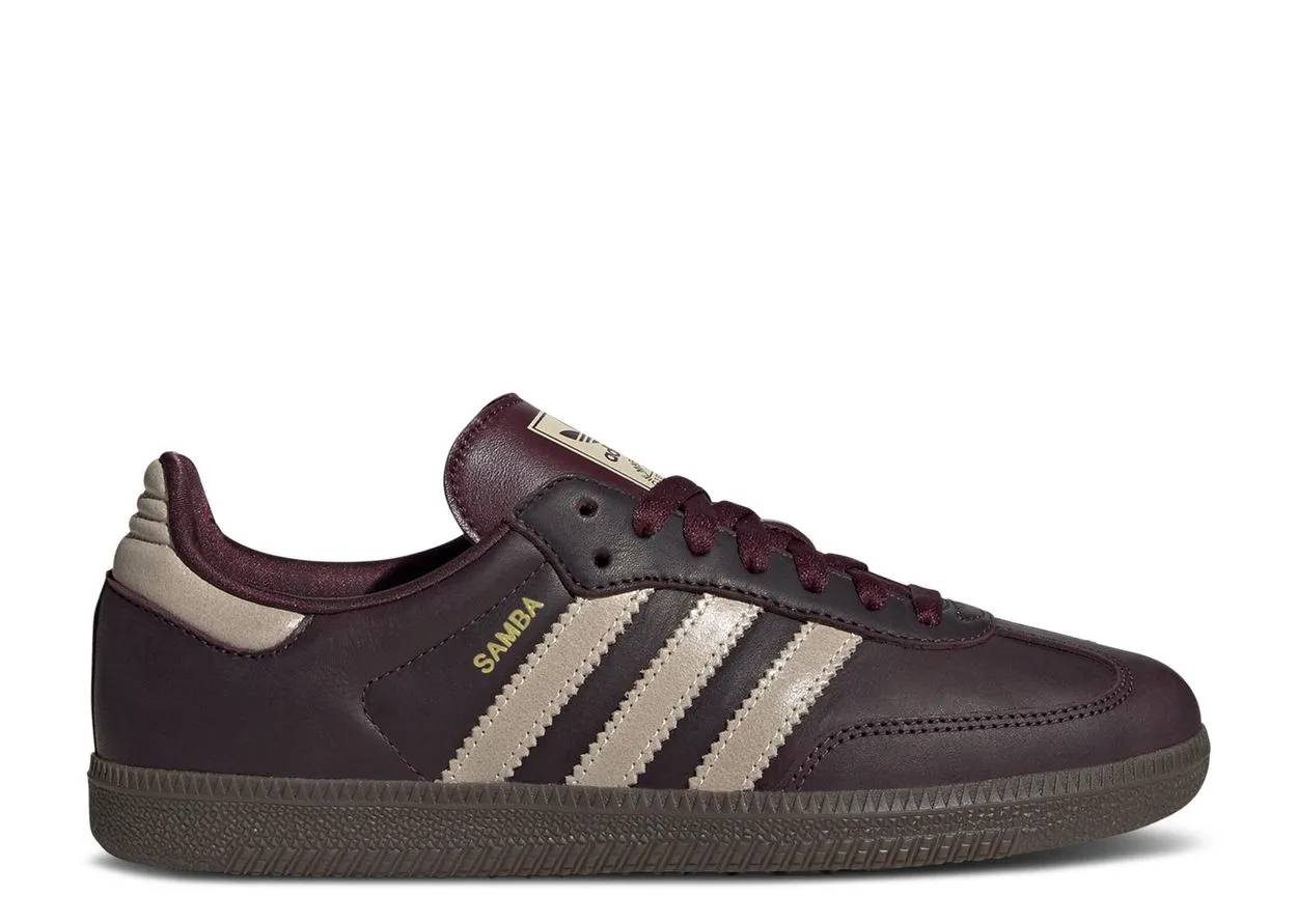 Adidas Samba OG Maroon Crystal Sand Everyday Essential