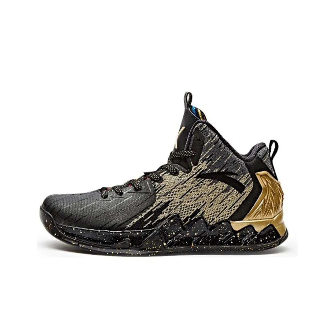 Compression Fit Collar Heat Resistant Materials Anta Men's Klay Thompson Kt2 The Finals Black/Gold
