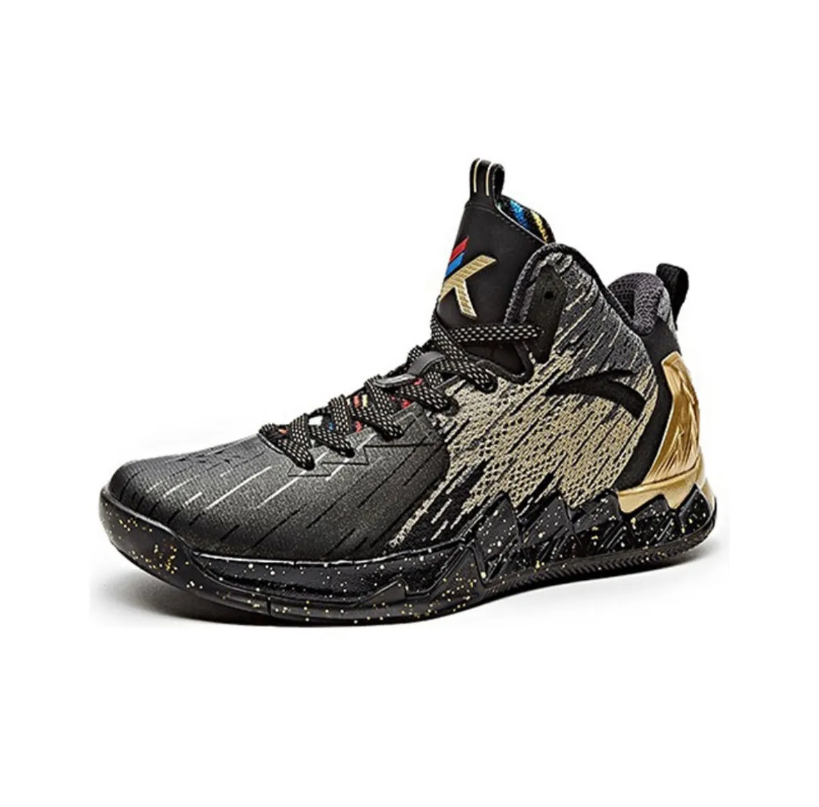 Anta Men's Klay Thompson Kt2 The Finals Black/Gold Stability Torsion Plate Practice Match Wear