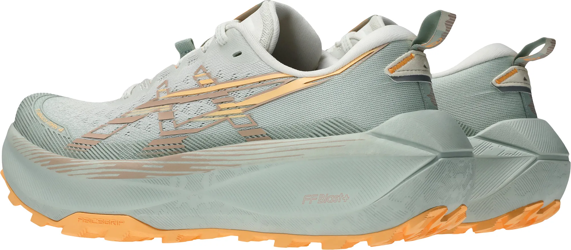 Asics Trabuco Max 4 Womens Trail Running Shoes - Green Durable Foam suitable for youth