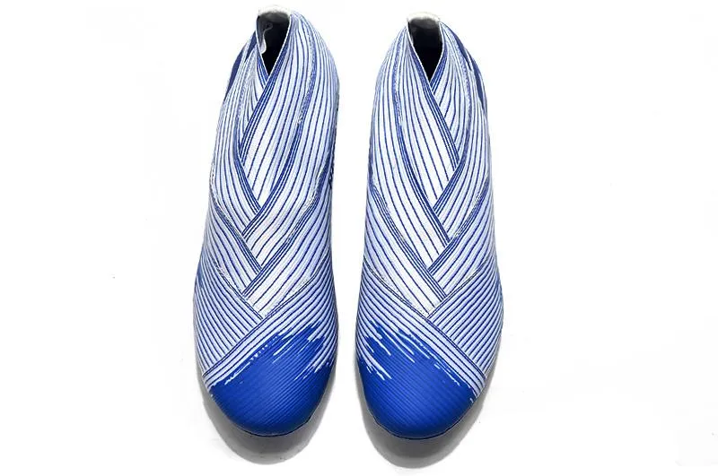 wet conditions Adidas Nemeziz 19 Mutator Pack FG Soccers Cleats Shoes Blue