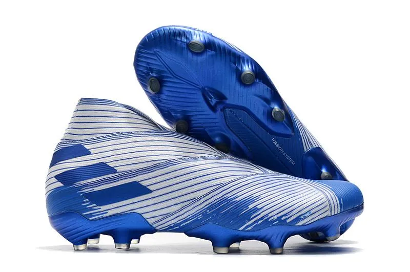 High School Match Path Adidas Nemeziz 19 Mutator Pack FG Soccers Cleats Shoes Blue