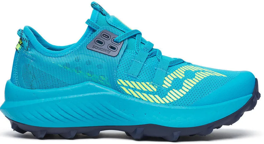Saucony Endorphin Rift Womens Trail Running Shoes - Blue cycling - to - running shoes Anti - friction