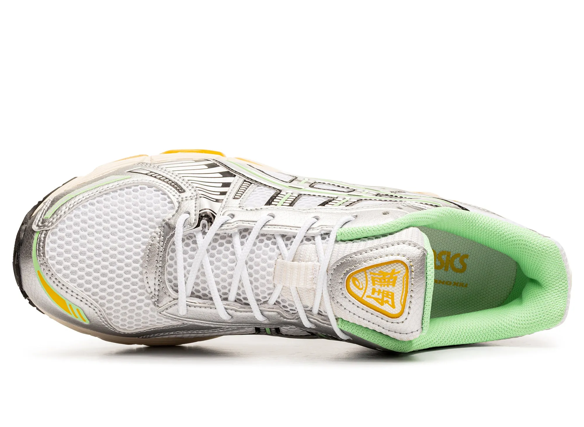 Asics Gel-Kayano 12.1 'White / Menthol' triathlon running wear FlexibleMidsole