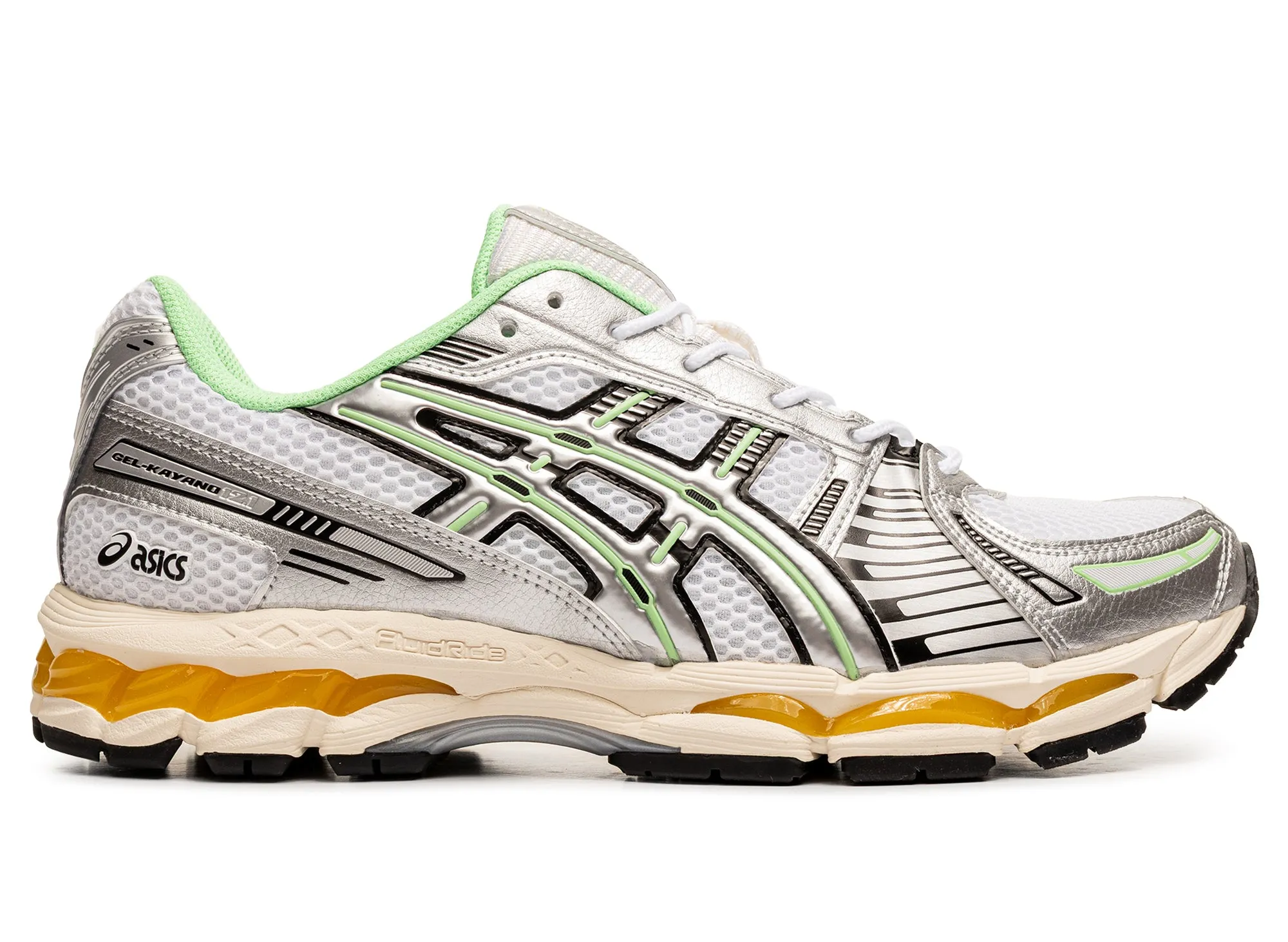 Asics Gel-Kayano 12.1 'White / Menthol' indoor - friendly Sock Like Fit Engineering