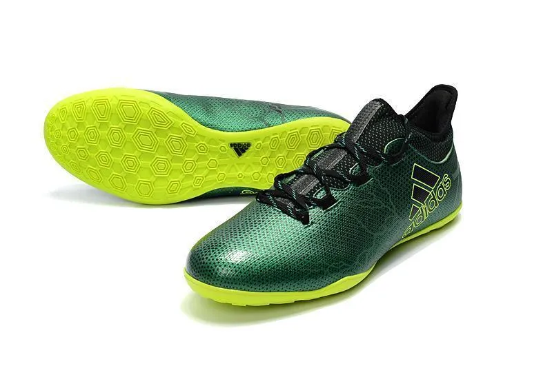 New Adidas X 17.1 TF Soccer Cleats Shoes Green Lime Black Ground Game