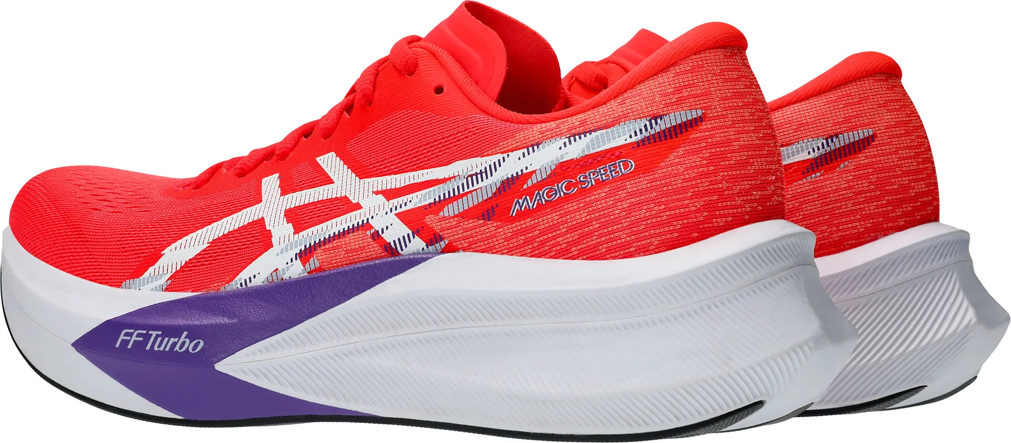 Low Top Style running in a forest shoes Asics Magic Speed 4 Womens Running Shoes - Red