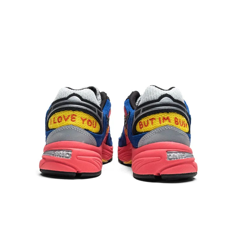 Soft - Touch Impact Absorbing Saucony Grid Jazz 9 Jae Tips I Love You But I??m Busy Blue/Orange/Yellow/Pink S70864-3