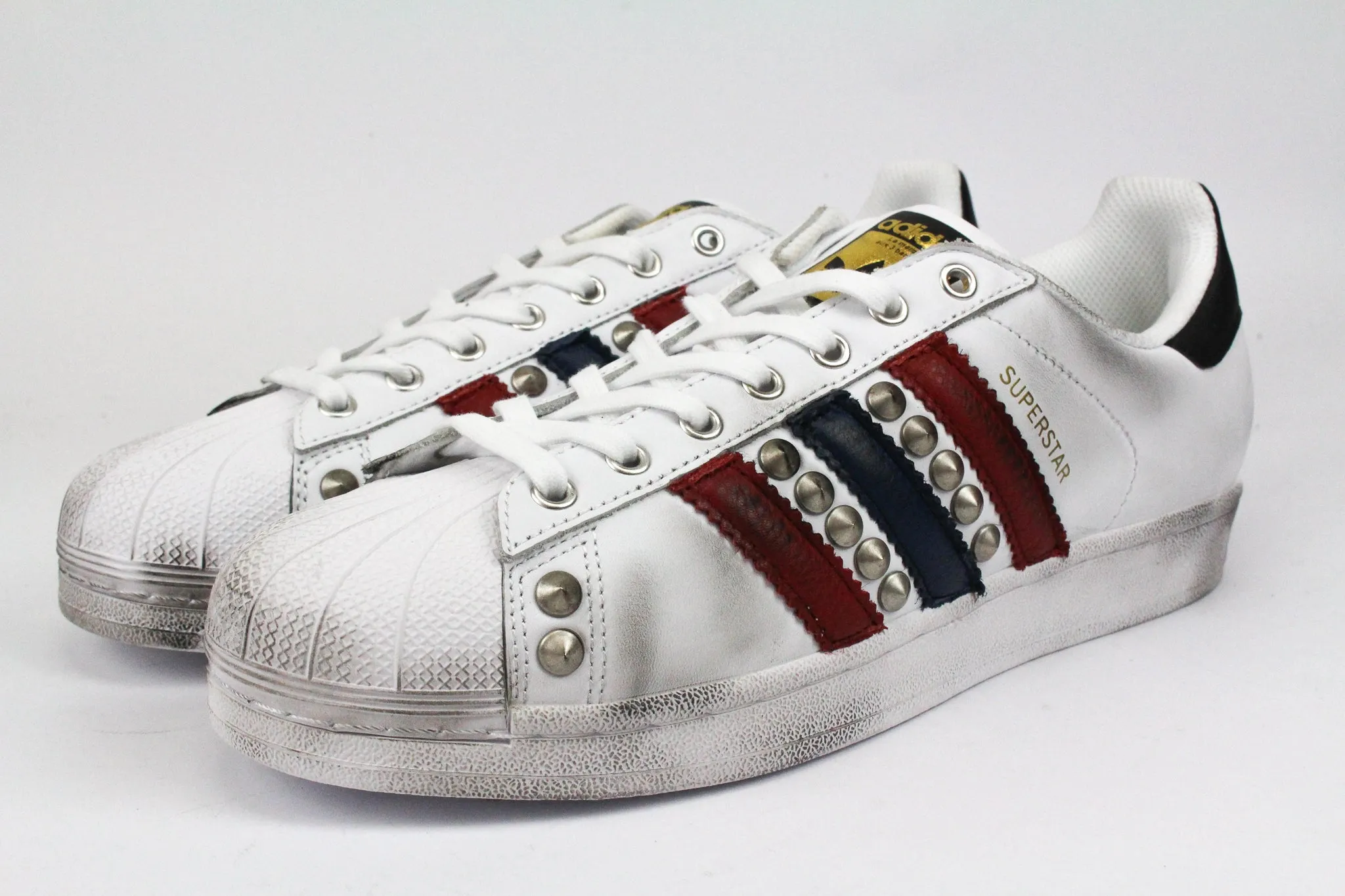 Adidas Superstar Blue/Red & Borchie Trendy Daily