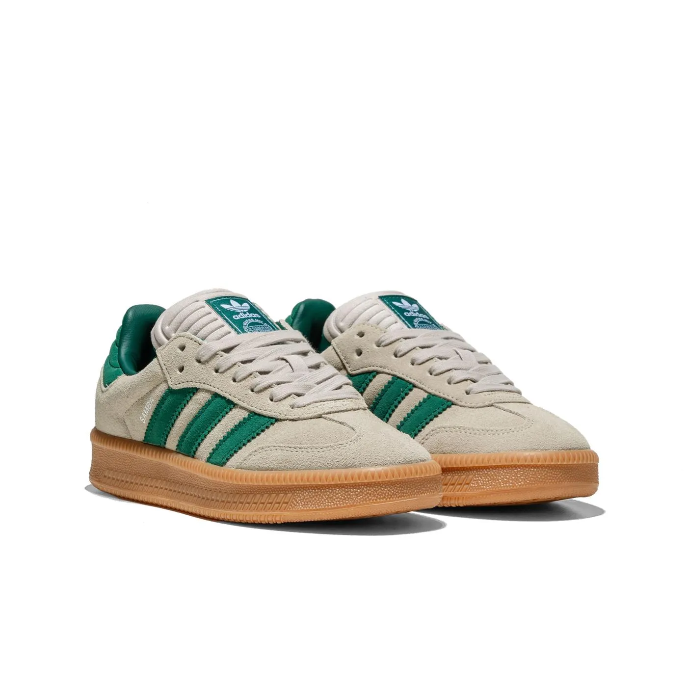 Hold Hike Adventure Gear Adidas Originals Samba XLG J Putty Grey/Collegiate Green/Gum