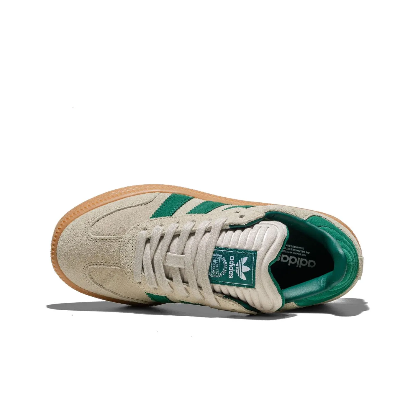 Gel cushion Fashion-Forward Look Adidas Originals Samba XLG J Putty Grey/Collegiate Green/Gum
