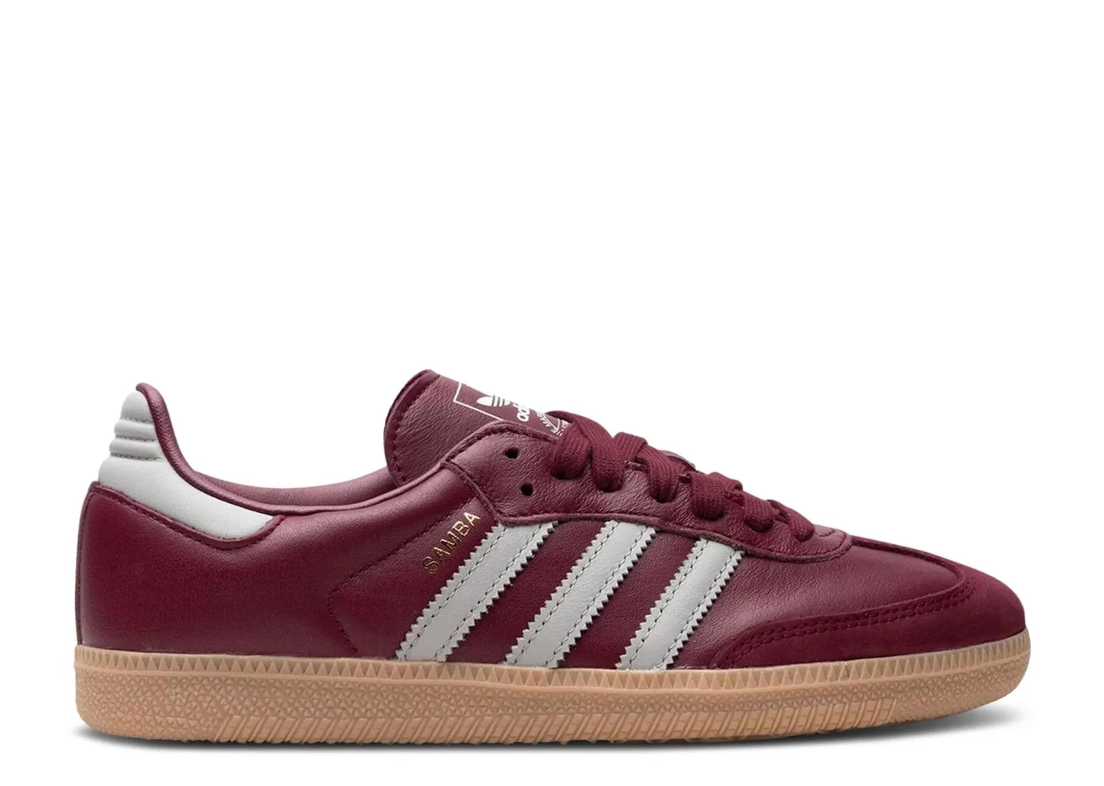 Adidas Samba OG Burgundy Gum Comfort Feel Turn Step