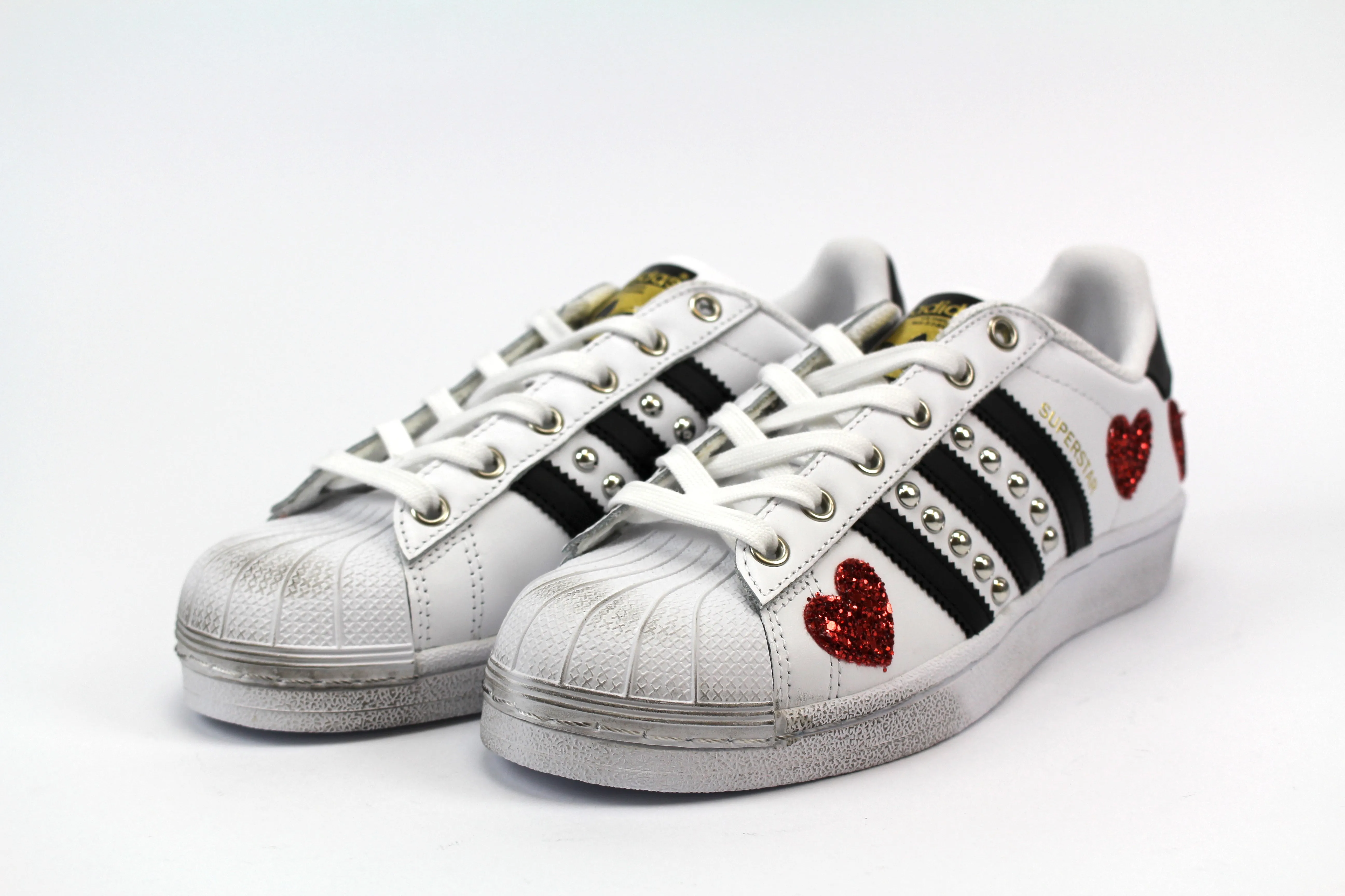 Adidas Superstar Borchie & Cuori Comfort Straps