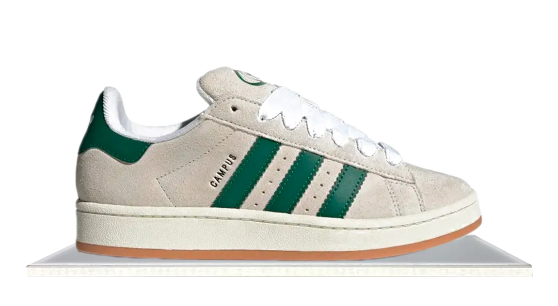 Relax Ready Chic Basics Adidas Campus 00s Crystal White Dark Green