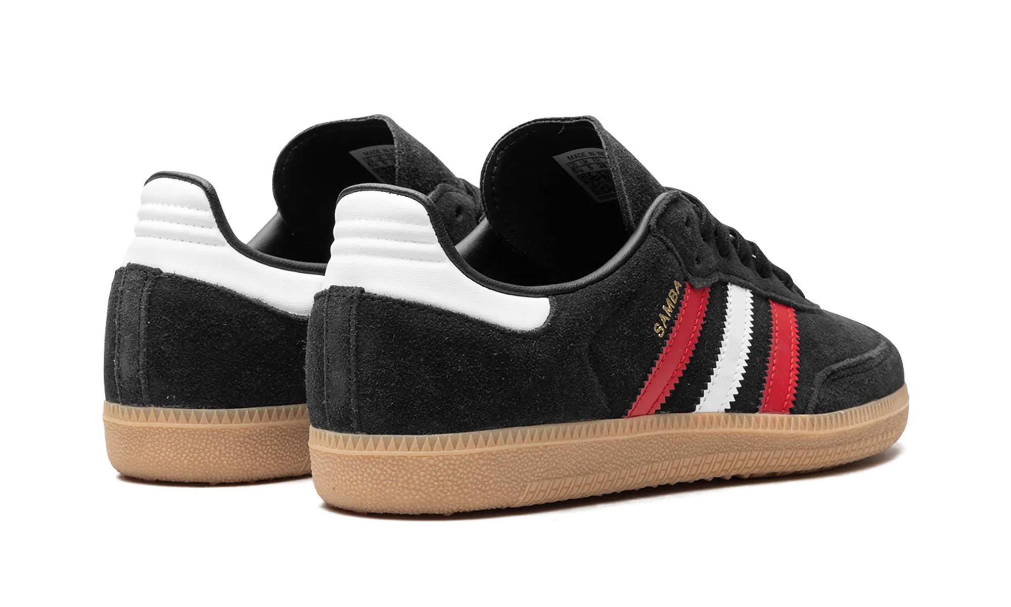Unisex Appeal Comfy Outing Samba OG "core black/better scarlet/GUM 3"