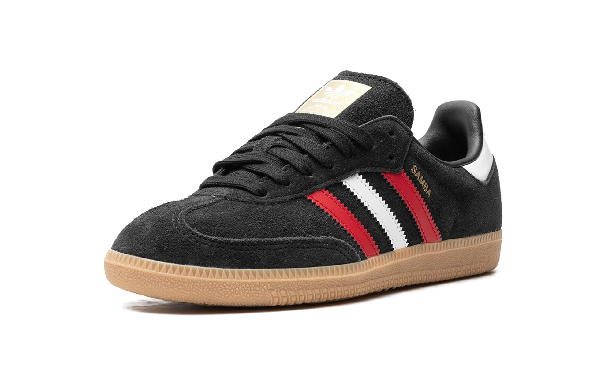 Minimalist Style High Top Design Samba OG "core black/better scarlet/GUM 3"