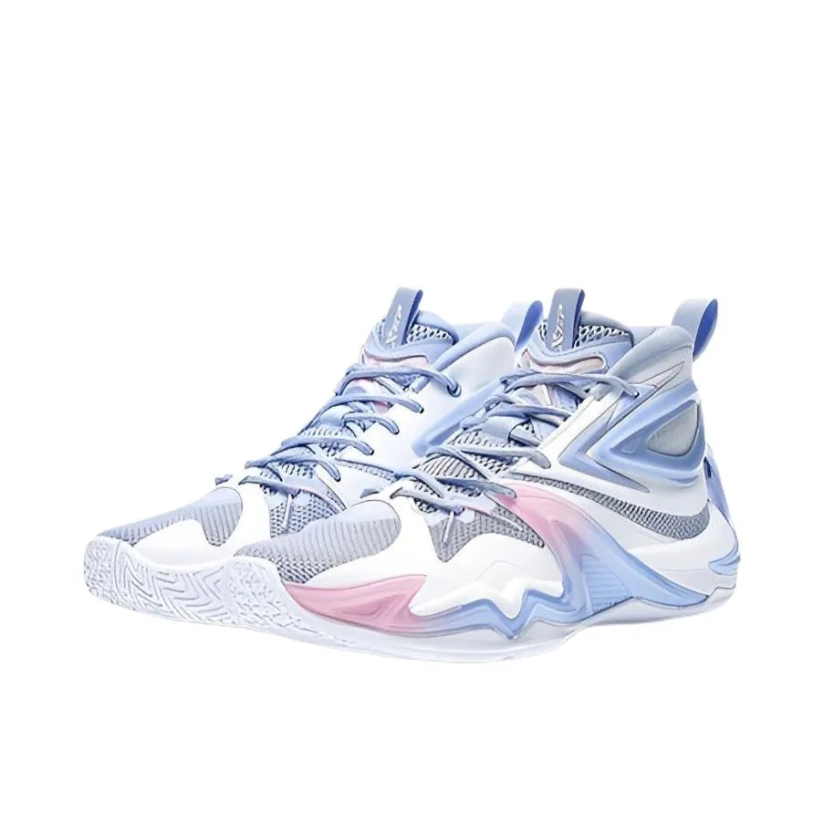 Tensile Cage Monsters University | Xtep Battle Basketball Shoes - Blue/White/Pink