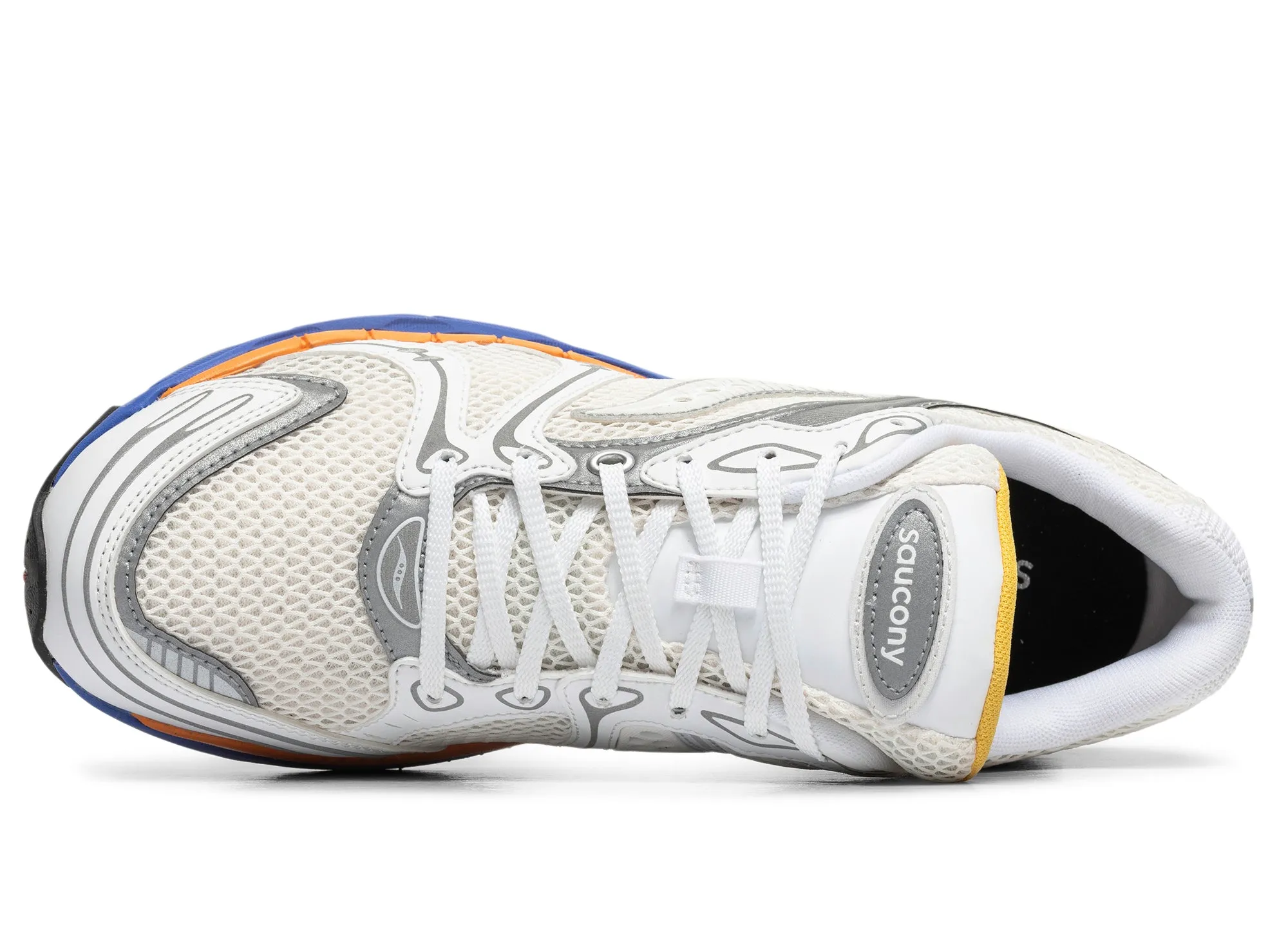 Saucony Progrid Triumph 4 Galaxy in White climbing shoes Flexible Traction Pattern