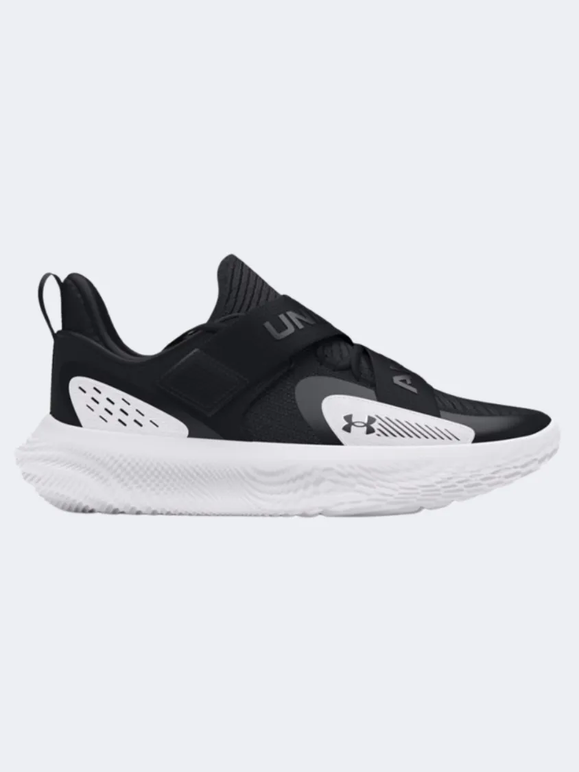 Smooth zipper closure Foam Lining Running Errands Under Armour Flow Futr X 4 Unisex Basketball Shoes Black/White