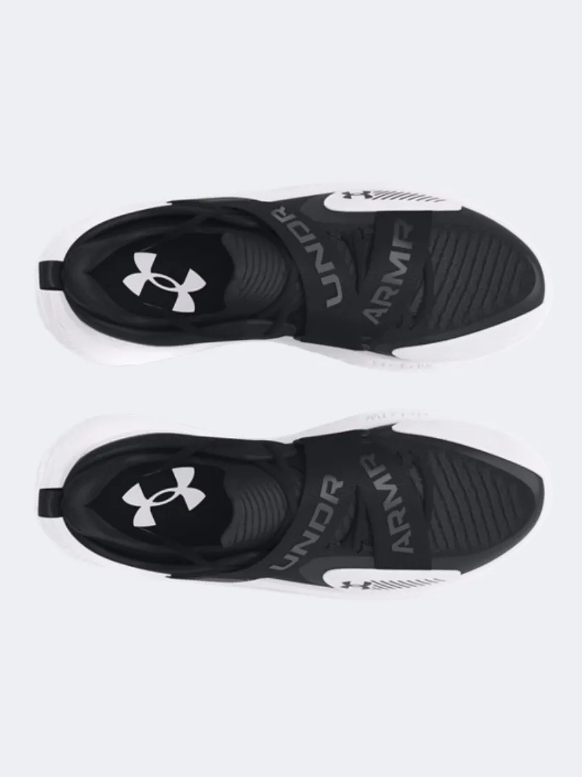 Under Armour Flow Futr X 4 Unisex Basketball Shoes Black/White Mesh Upper