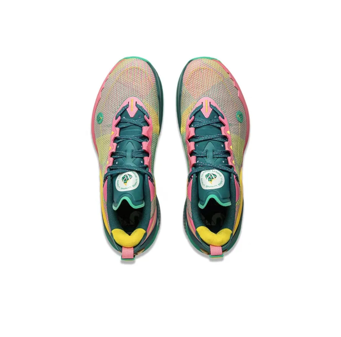 Flexible Arch Structure Heel lockdown Li-Ning Jimmy Butler JB2 - Pink/Yellow/Green