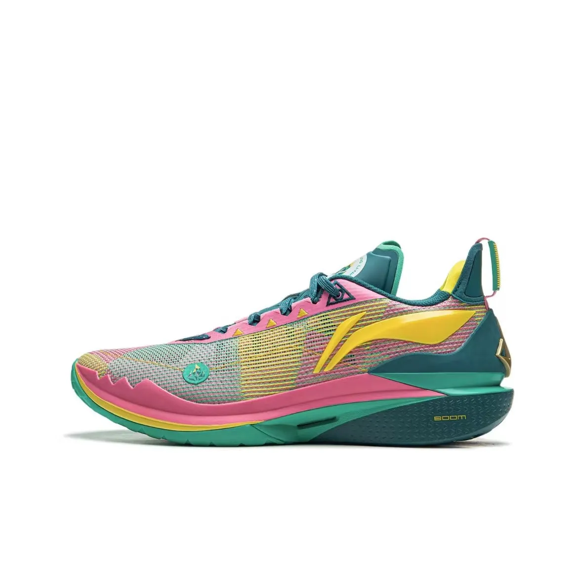 Cushioned Insole Heel Counter Tech Li-Ning Jimmy Butler JB2 - Pink/Yellow/Green