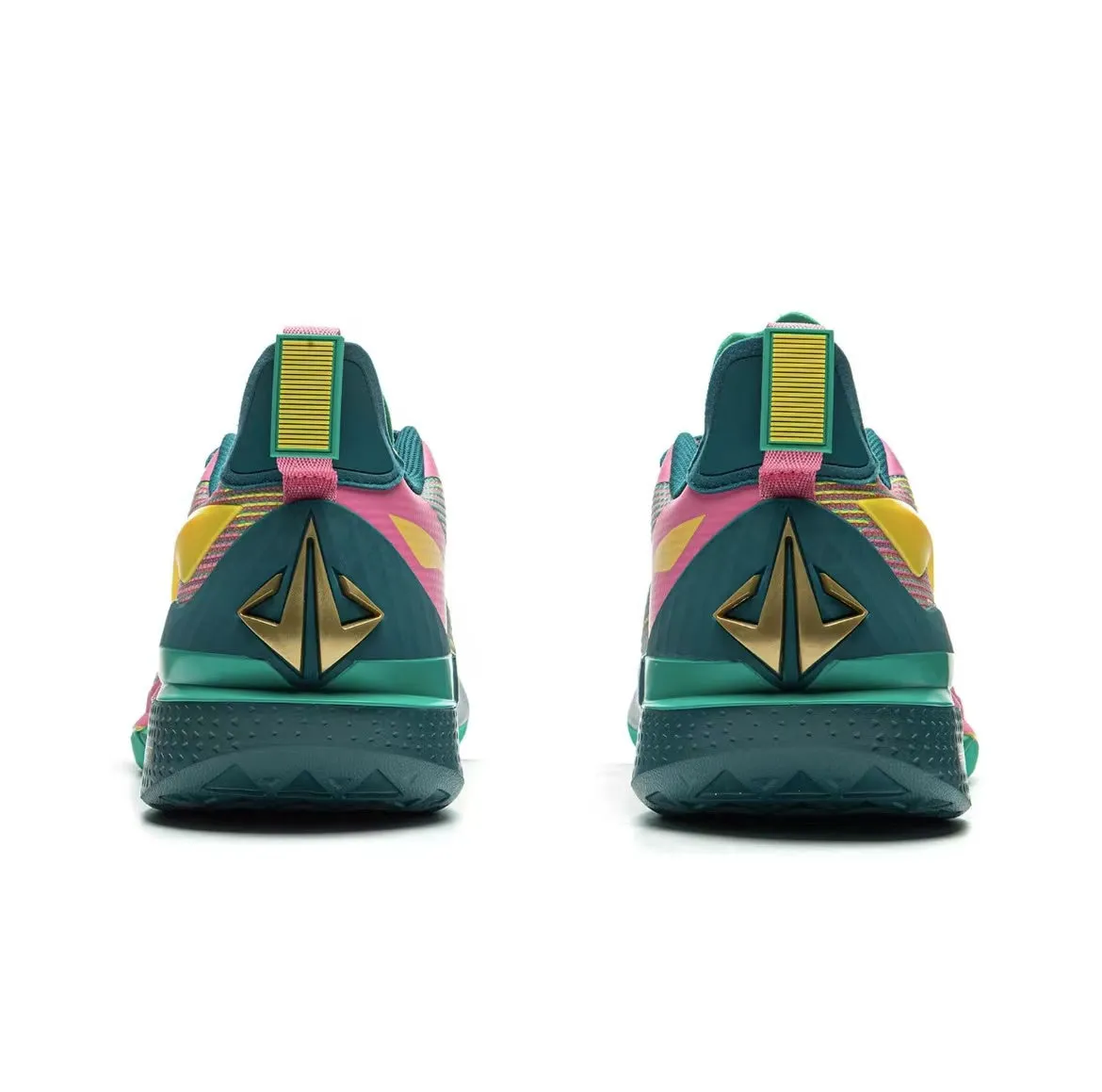 Arch Stability Feature PaddedTongue Li-Ning Jimmy Butler JB2 - Pink/Yellow/Green