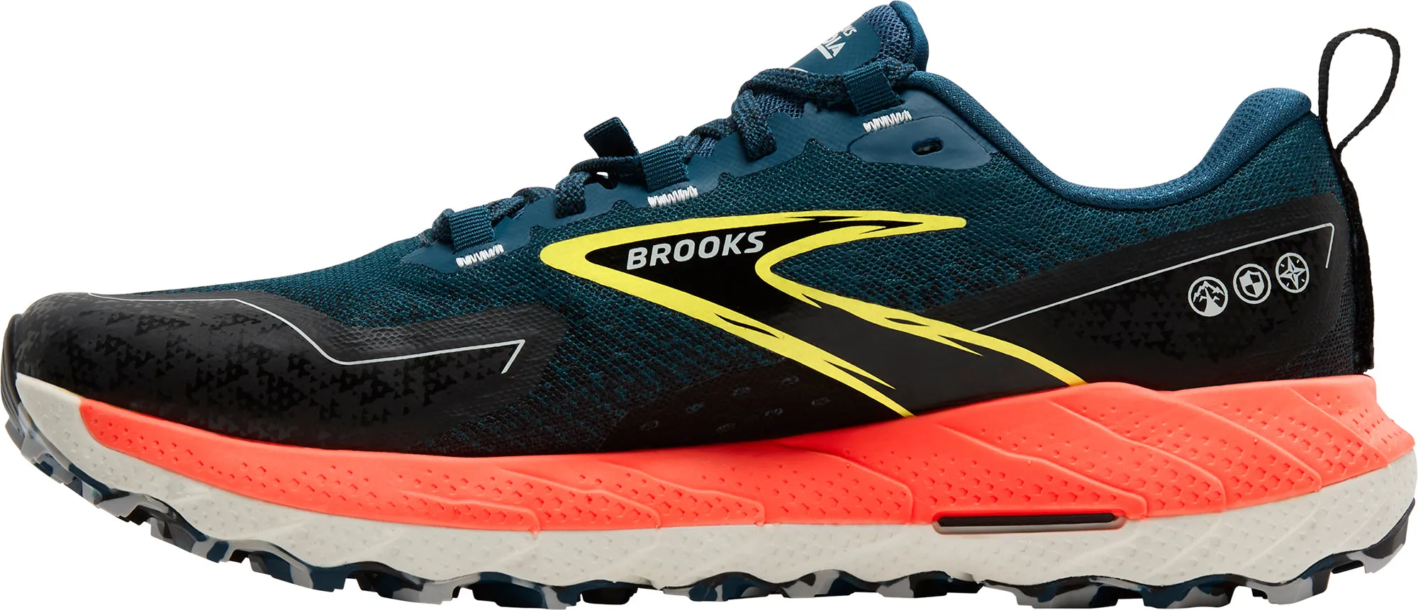 Synthetic Brooks Cascadia 18 Mens Trail Running Shoes - Blue