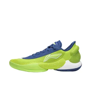 Li-Ning Yushuai 18 V2 - lemon Green/Prussian Blue Ventilated Heel Counter