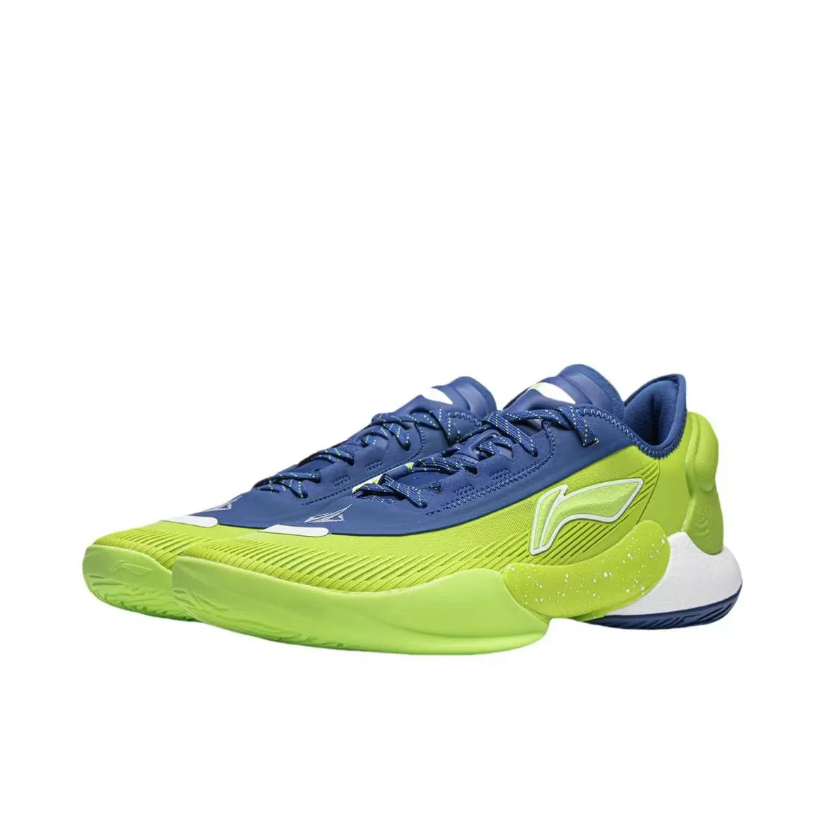 Enhanced Heel Lockdown Li-Ning Yushuai 18 V2 - lemon Green/Prussian Blue