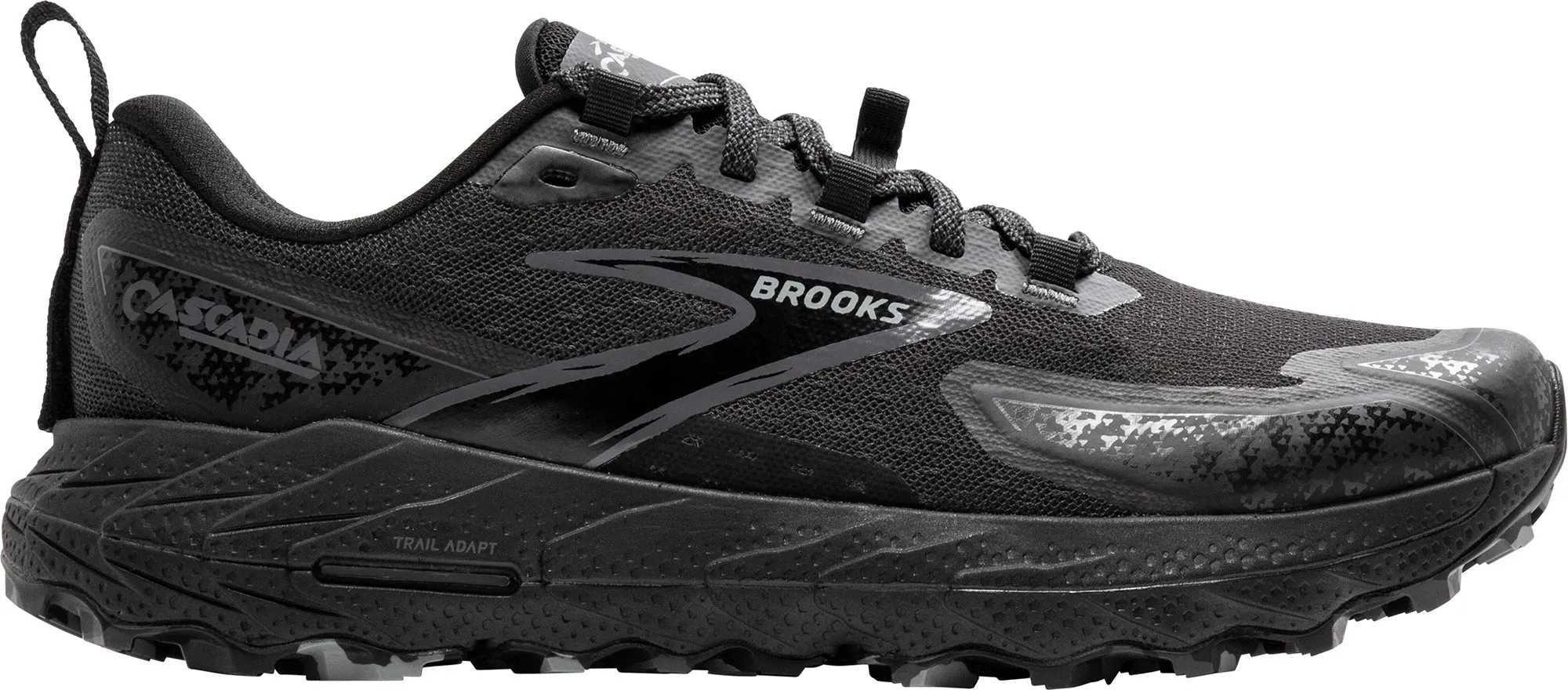 Brooks Cascadia 18 Womens Trail Running Shoes - Black reinforced heel shoes